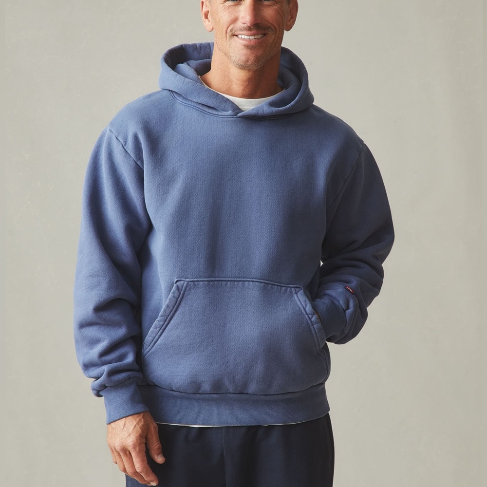 American Giant Unisex American Vintage Pullover Size Small Made In usa blue jean